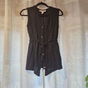 Vintage Black Sleeveless Top